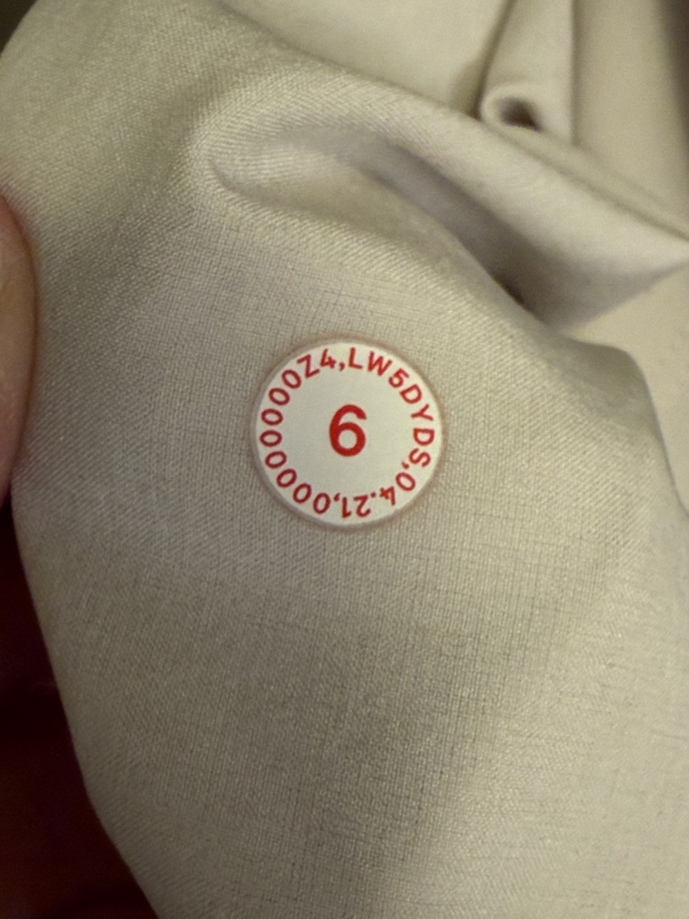 Lululemon Stretch Jogger - Bone - Sz 6 Olympic Edition - Picture 4 of 5